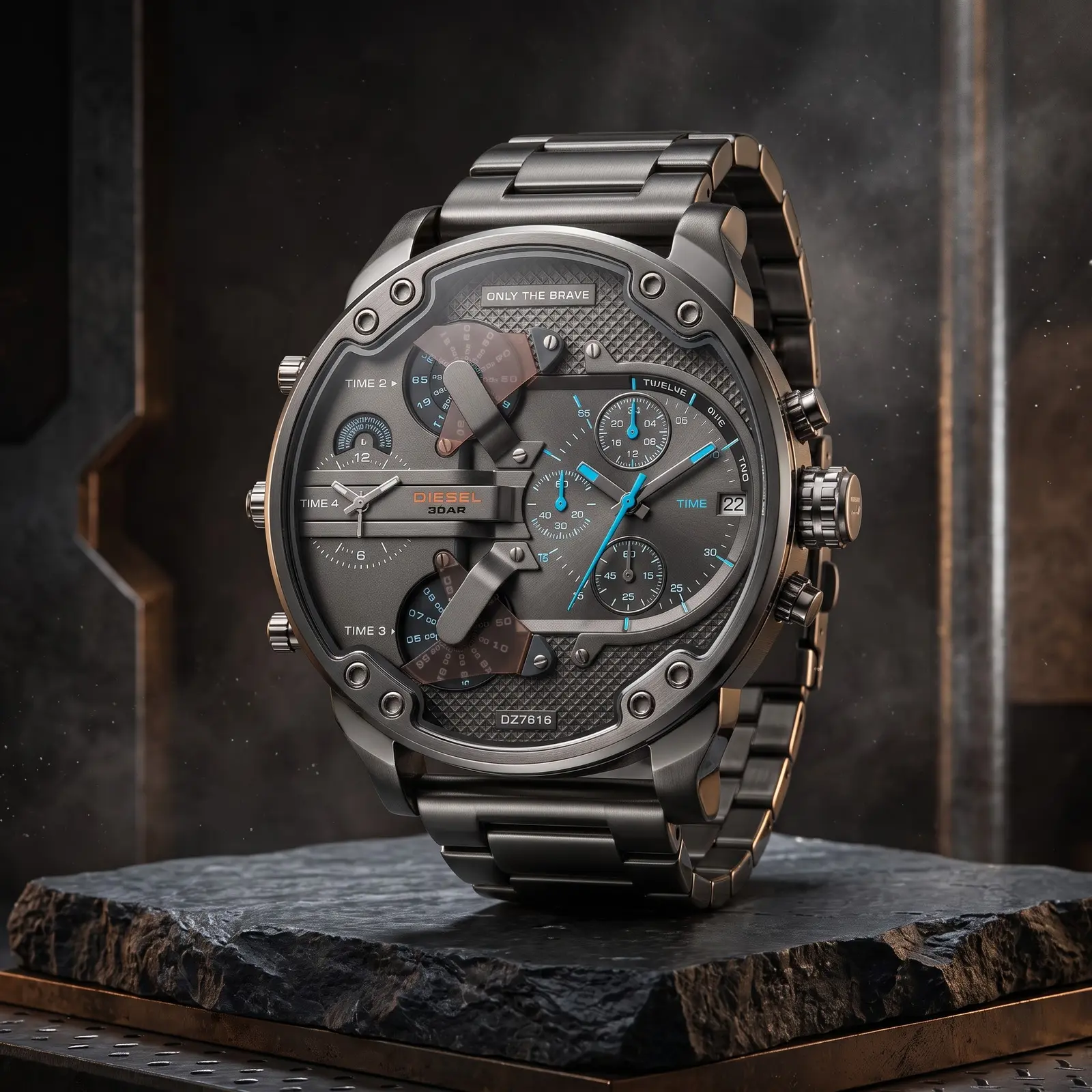 Diesel Four Time Graphite Rose · Ref. DS-01
