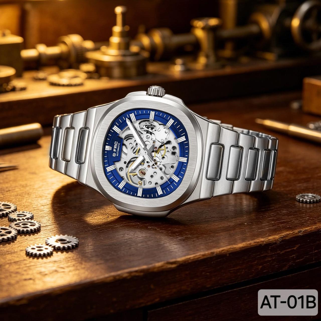 G-FORCE Automático AT-01B Zafiro Steel · Ref. GA-16 · vista 1