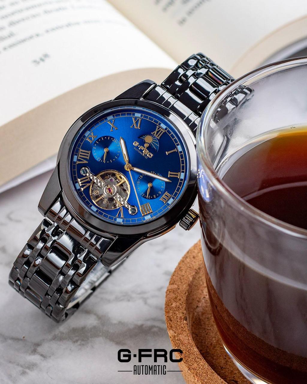 G-FORCE Automático Tourbillon Zafiro Steel · Ref. GA-35 · vista 1