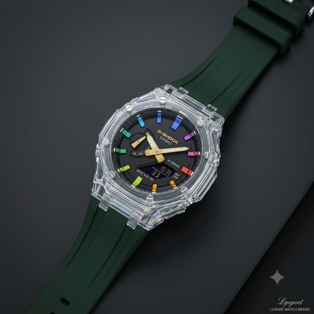 CASIO G-SHOCK Forest Rainbow · Ref. GS-04 · vista 1