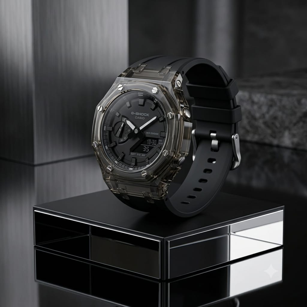 CASIO G-SHOCK Smoke Black · Ref. GS-02 · vista 1