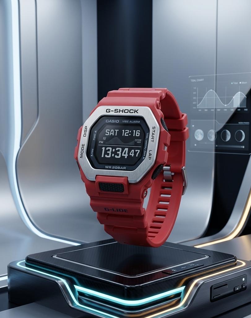 CASIO G-SHOCK Digital Red · Ref. GS-N01 · vista 1