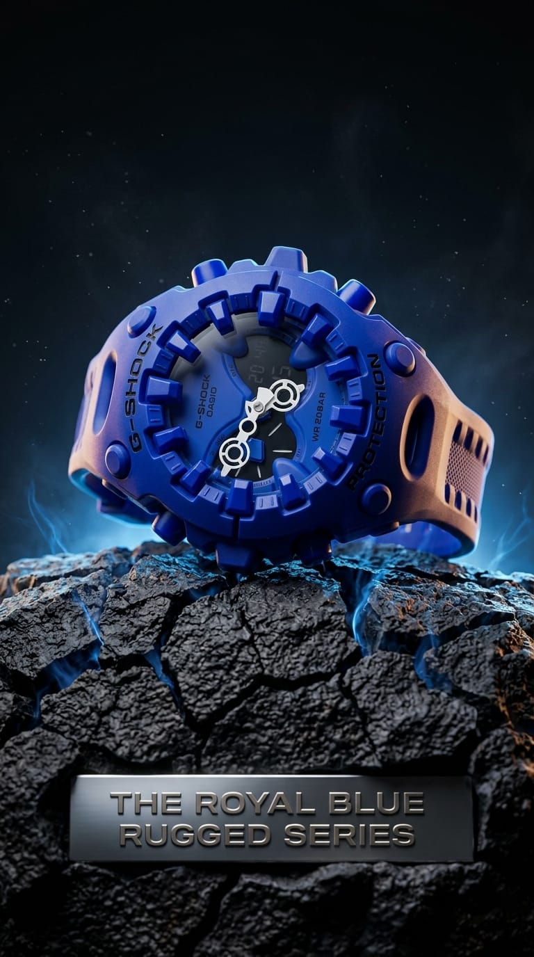 CASIO G-SHOCK Royal Blue Rugged · Ref. GS-N08 · vista 1