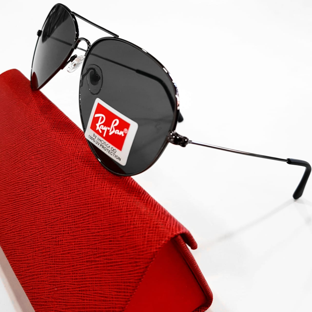 Ray-Ban Aviador Black Smoke · vista 1