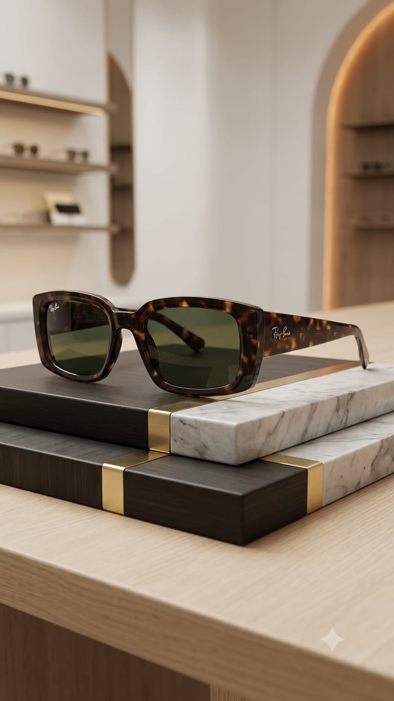 Ray-Ban Havana Verde · vista 1