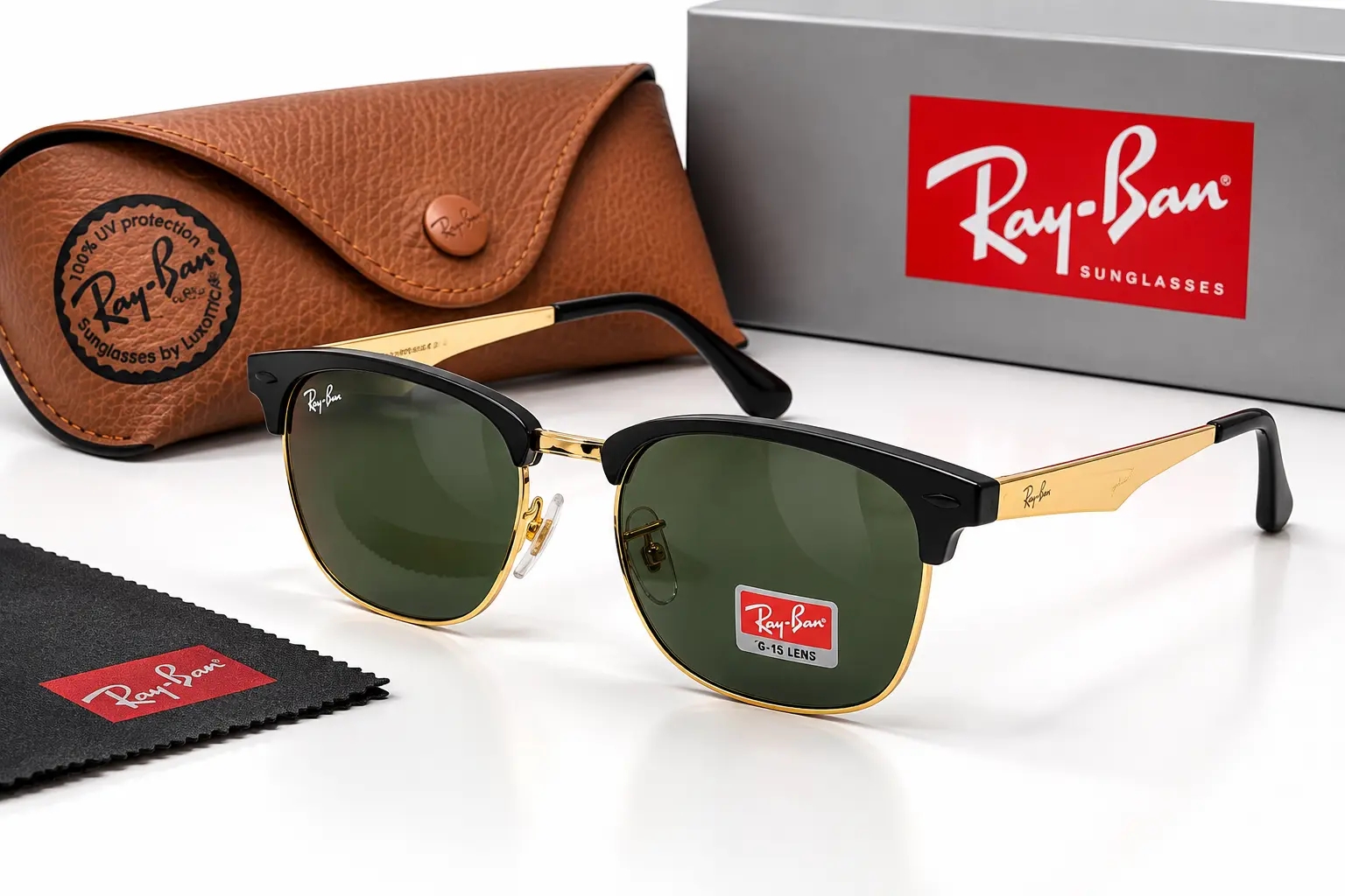 Ray-Ban Clubmaster Ébano Green