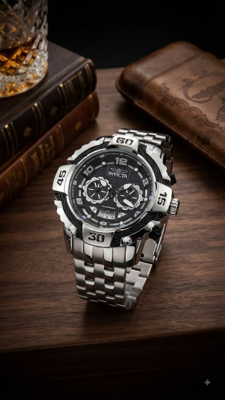 Invicta Bolt Chrono Steel Onyx · Ref. IV-CF01 · vista 1