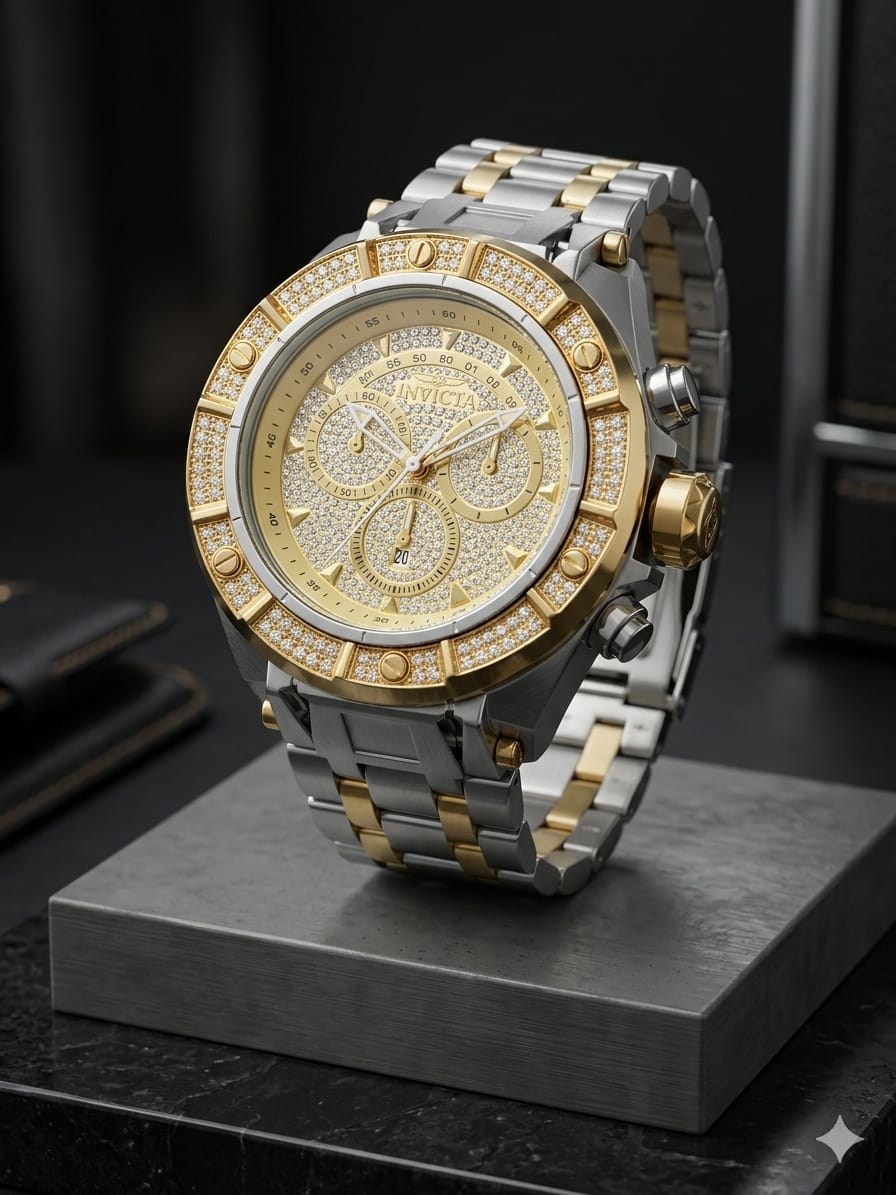 Invicta Crystal Signature Bicolor Champagne · Ref. IV-CS06 · vista 1