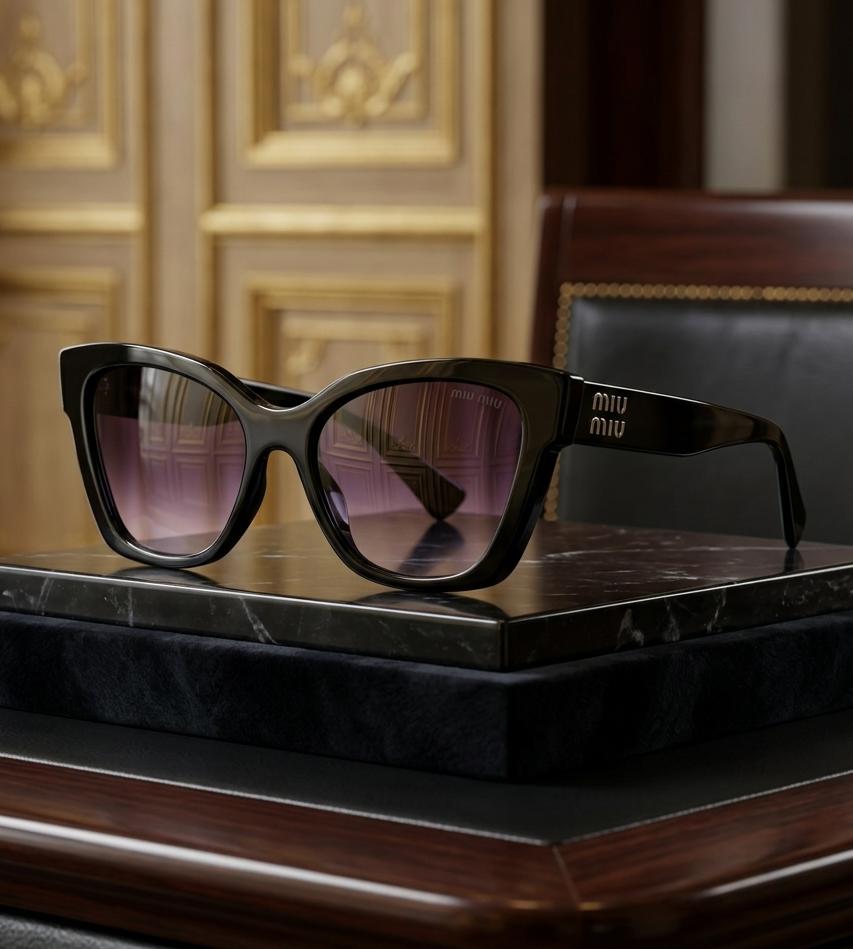 MIU•MIU Cat Black Violet · Ref. MM-11 · vista 1