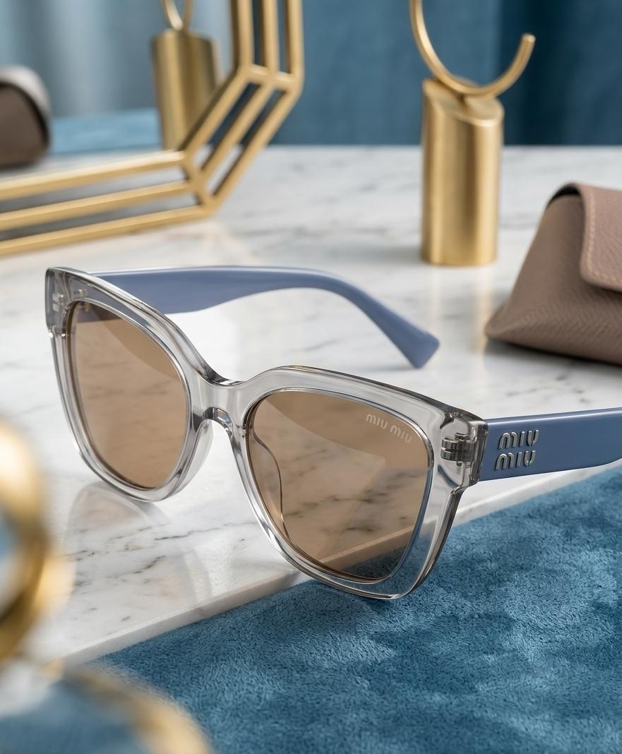 MIU•MIU Cat Blue Crystal · Ref. MM-14 · vista 1