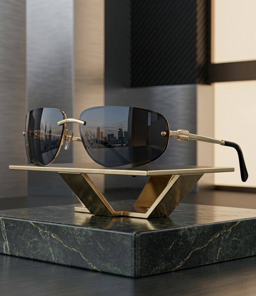 MIU•MIU Rimless Dark City · Ref. MM-N01 · vista 1