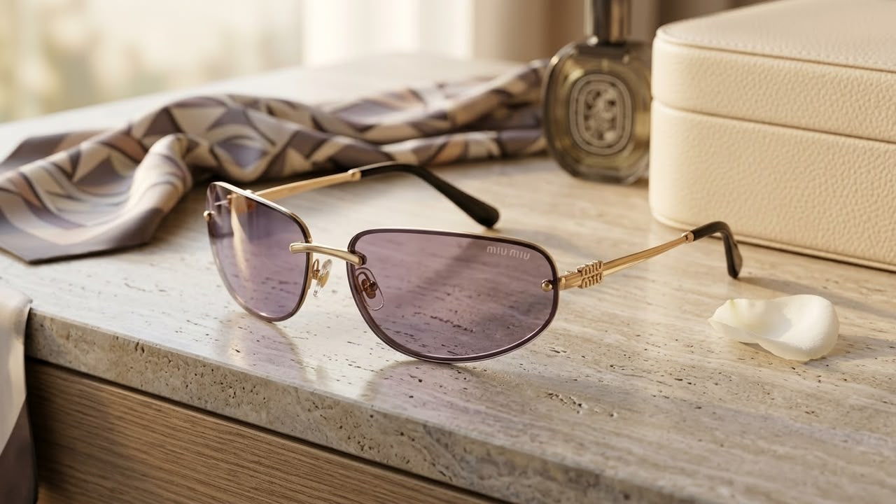 MIU•MIU Rimless Lilac · Ref. MM-N02 · vista 1