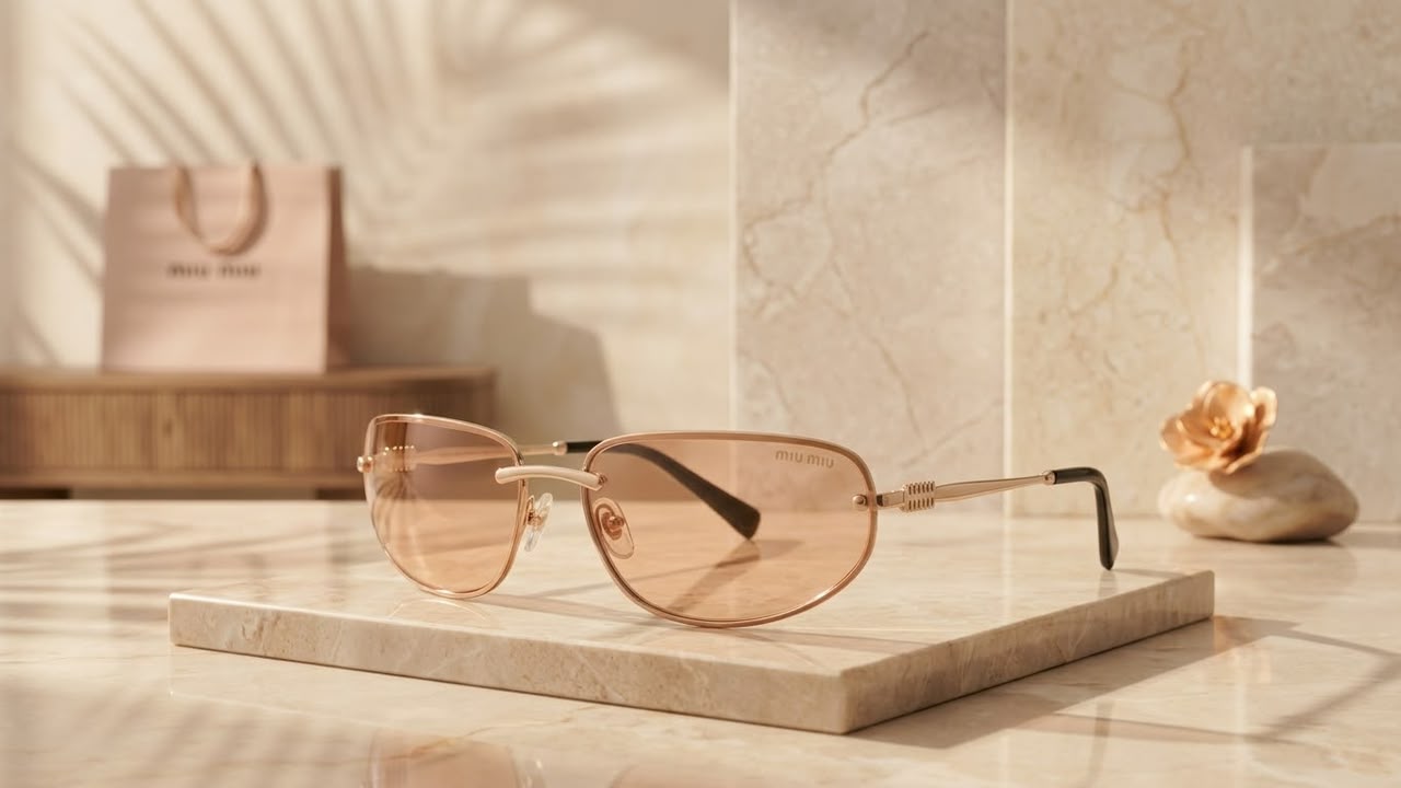MIU•MIU Rimless Rose · Ref. MM-N04 · vista 1