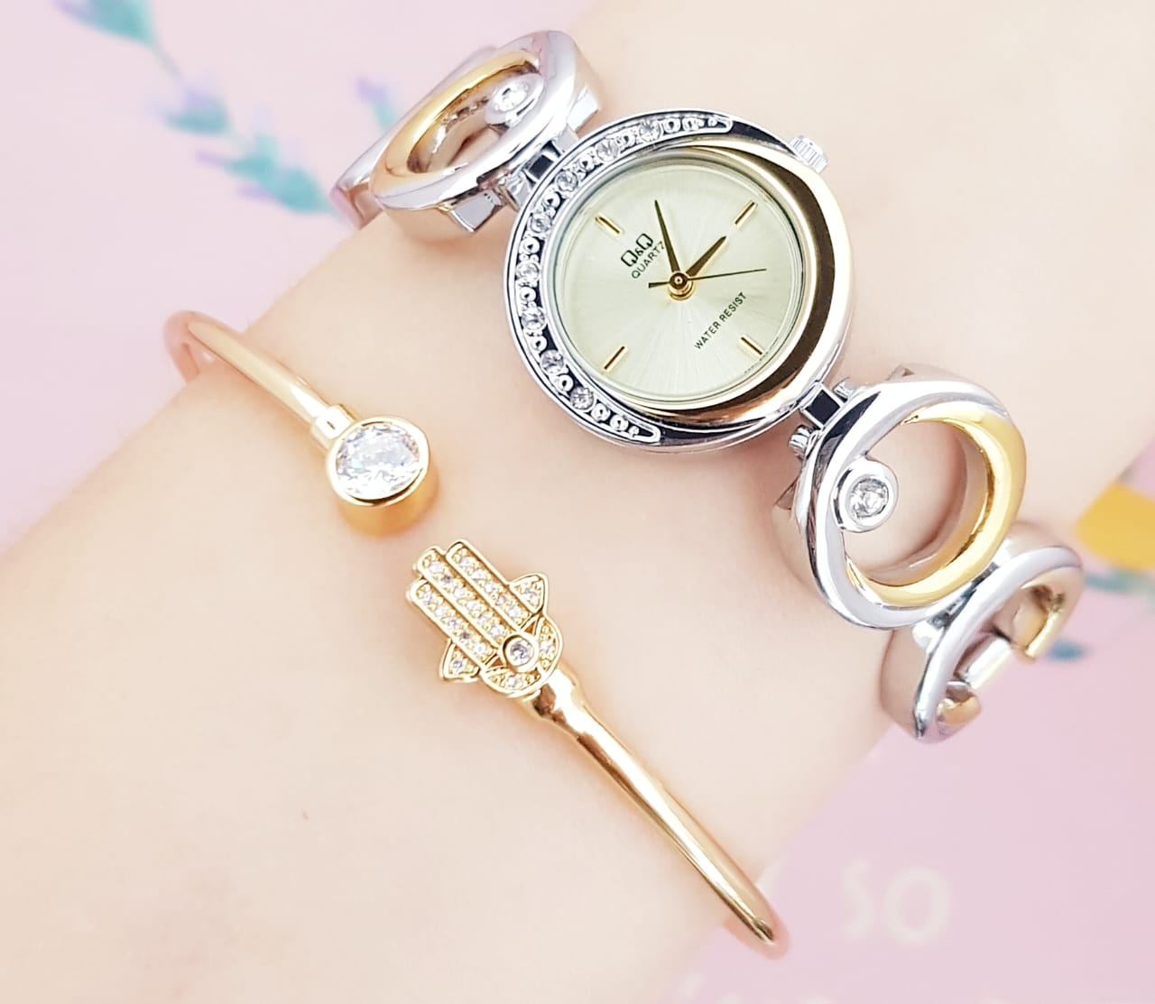 Q&Q Brazalete Perla · Ref. DM-34 · vista 1