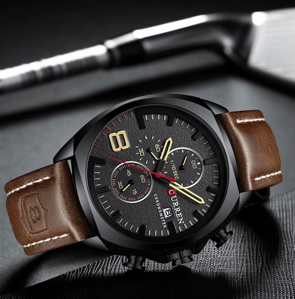 CURREN Leather Black Coffee · Ref. CL-03 · vista 1