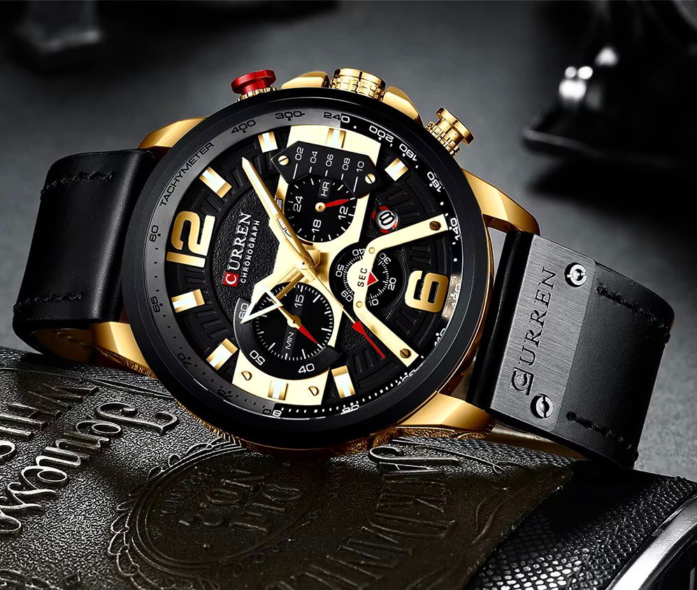 CURREN Skeleton Black Gold · Ref. CL-09 · vista 1
