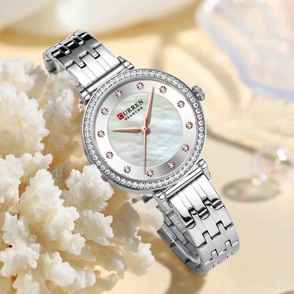 CURREN Jewel Pearl Steel · Ref. CM-190 · vista 1
