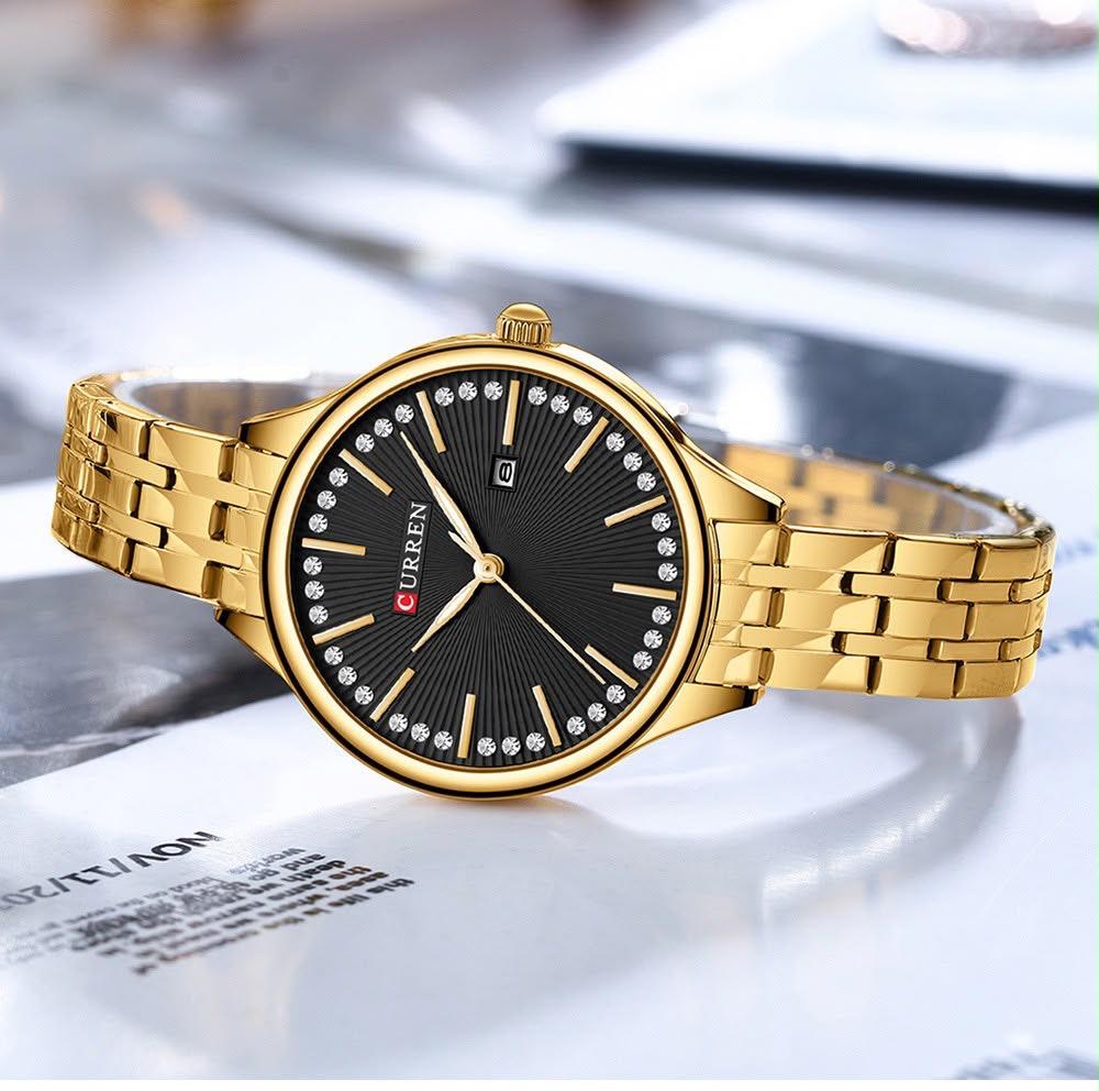 CURREN Classic Noir Gold Petite · Ref. CM-206 · vista 1