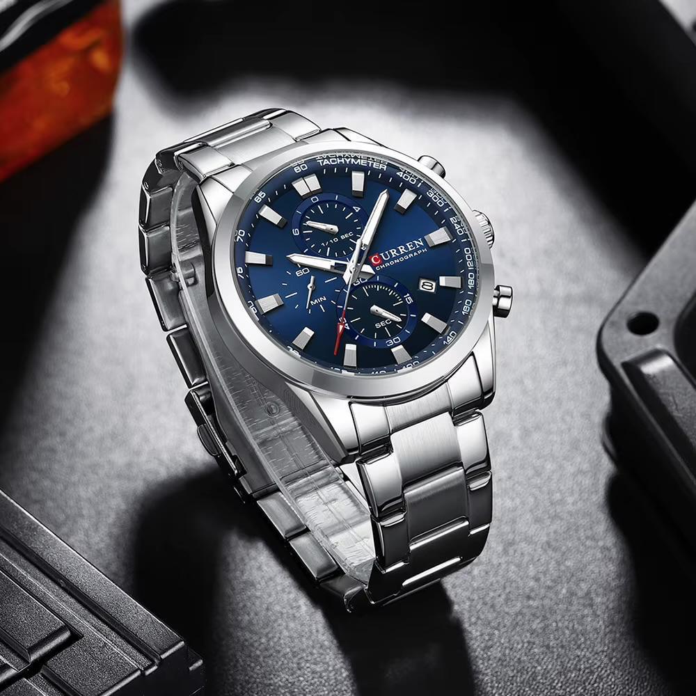 CURREN Steel Navy · Ref. CM-47 · vista 1