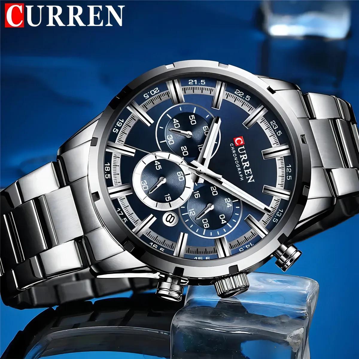 CURREN Navy Steel · Ref. CM-65 · vista 1