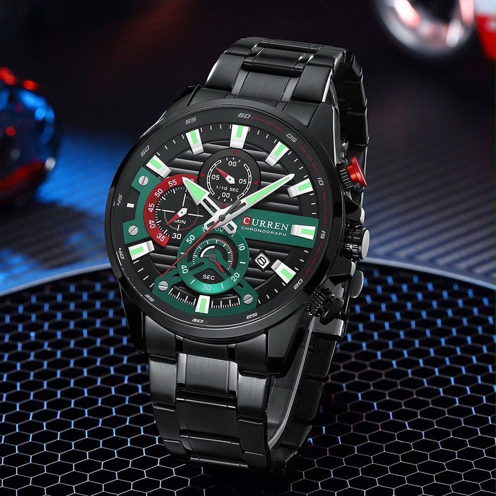 CURREN Velocity Emerald Black · Ref. CM-70 · vista 1