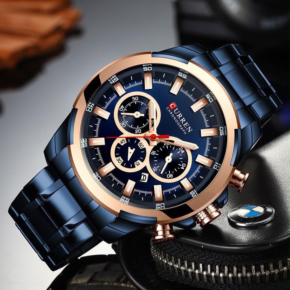 CURREN Navy Gold Eclipse · Ref. CM-99 · vista 1