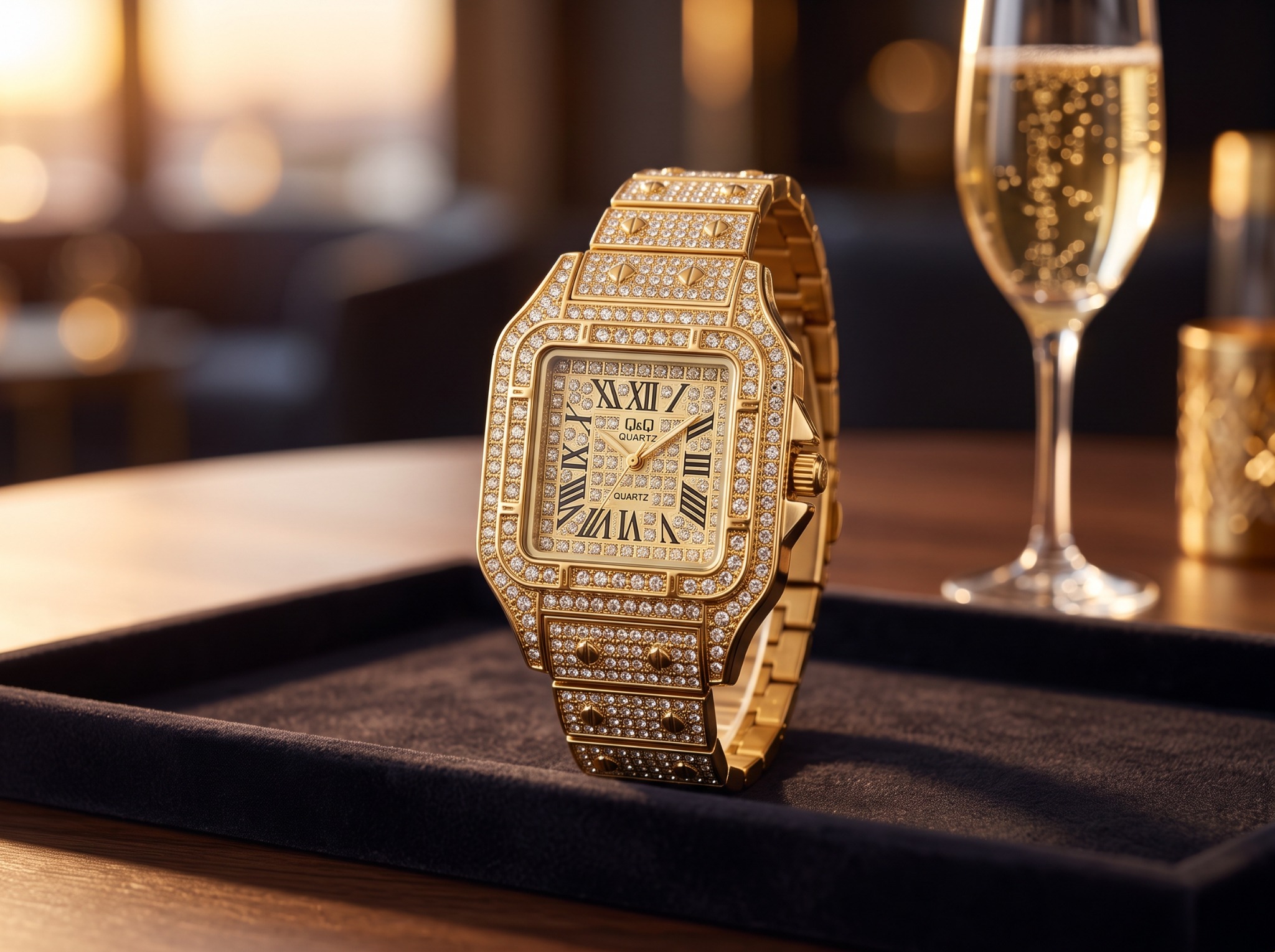 Q&Q Luxe Golden Soirée · Ref. DM-98 · vista 1