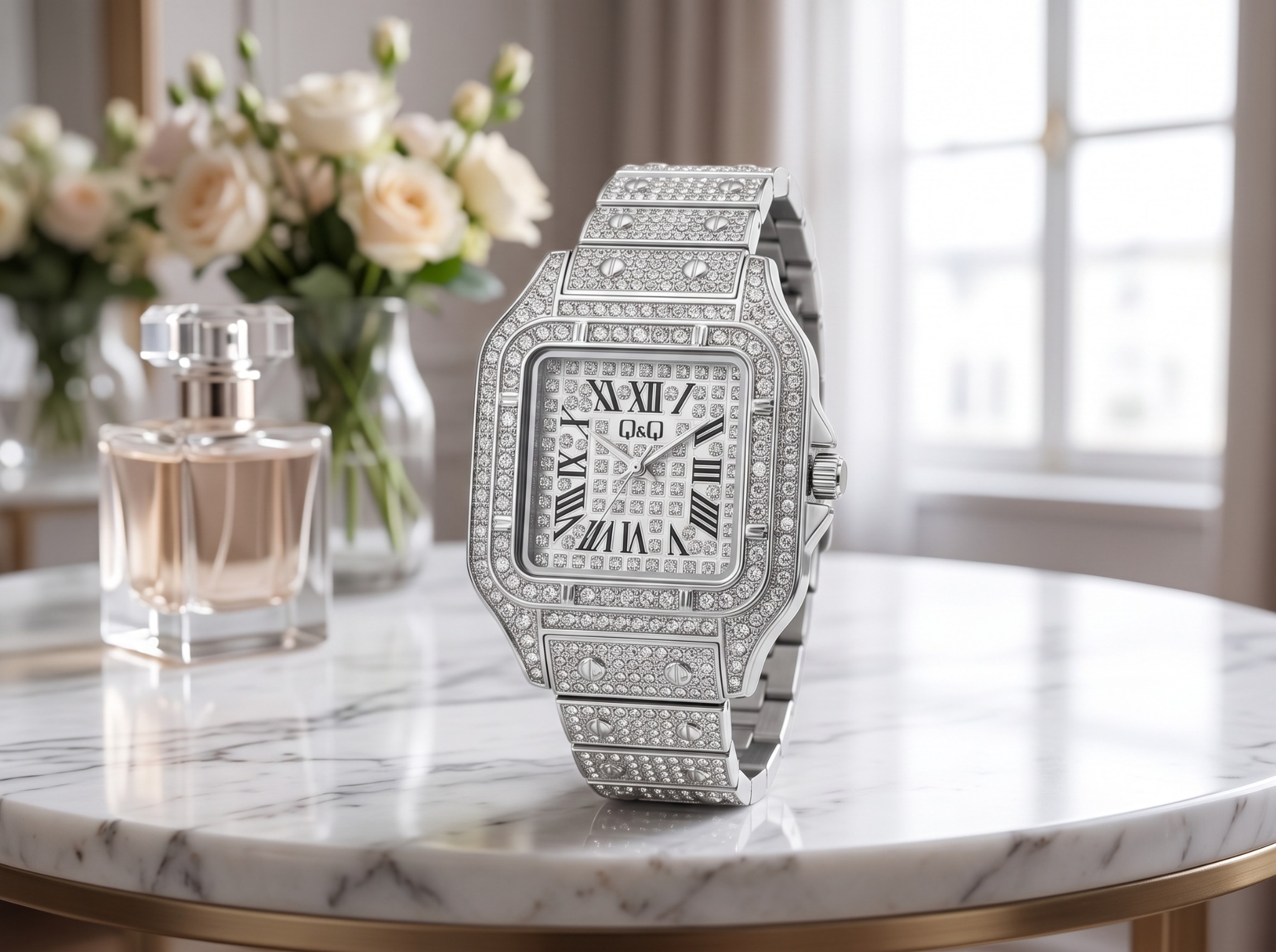 Q&Q Luxe Silver Lumière · Ref. DM-97 · vista 1