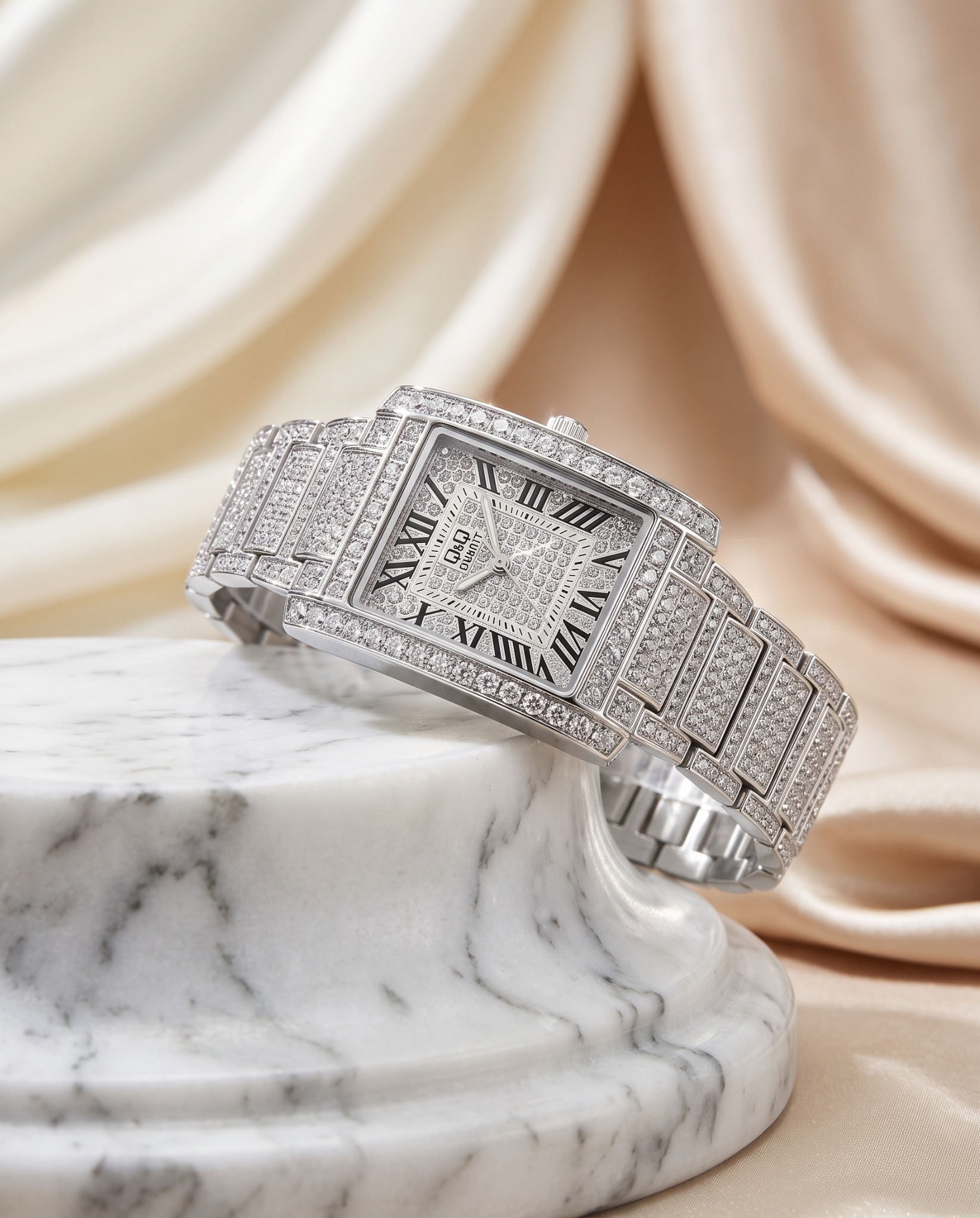 Q&Q Luxe Silver Roman · Ref. DM-95 · vista 1