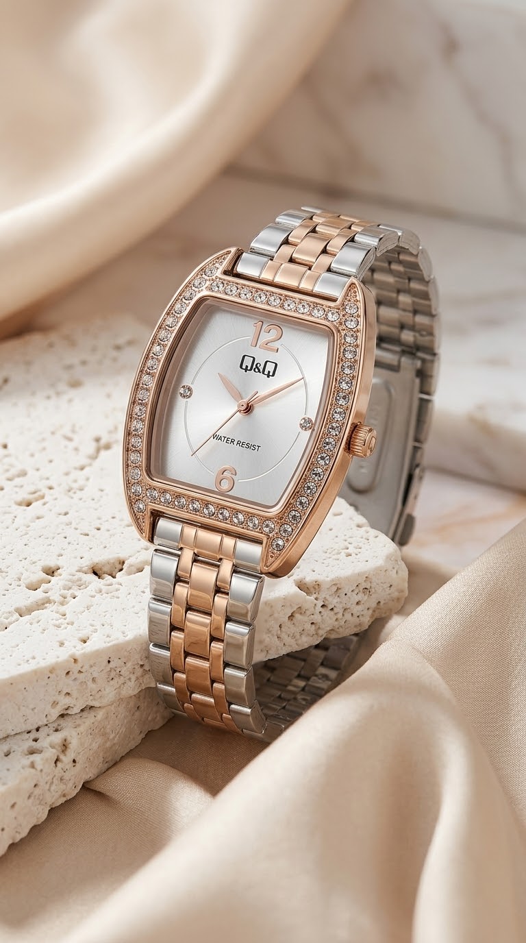 Q&Q Rose Rectangular Marfil · Ref. DM-53 · vista 1