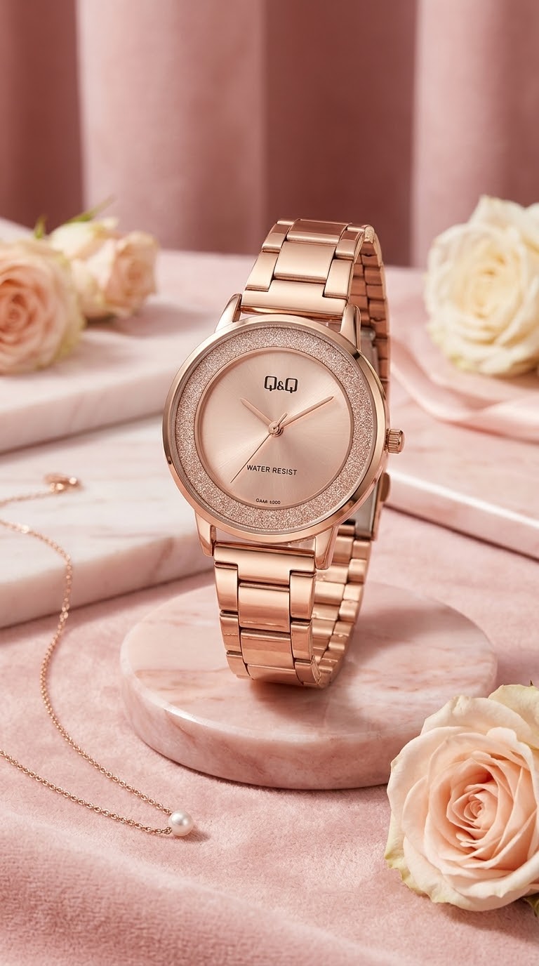 Q&Q Rose Halo Glam · Ref. DM-64 · vista 1