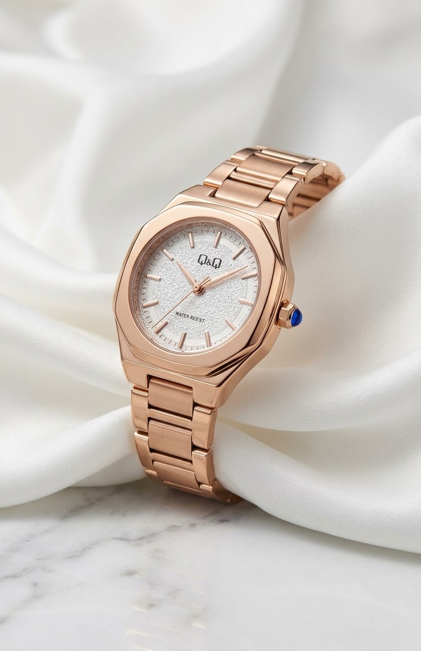 Q&Q Rose Octagonal Perla · Ref. DM-70 · vista 1