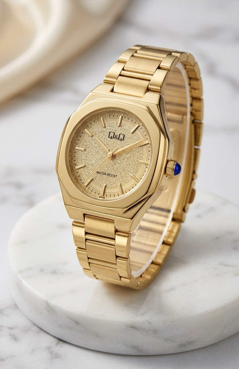 Q&Q Dorado Octagonal Champagne · Ref. DM-71 · vista 1
