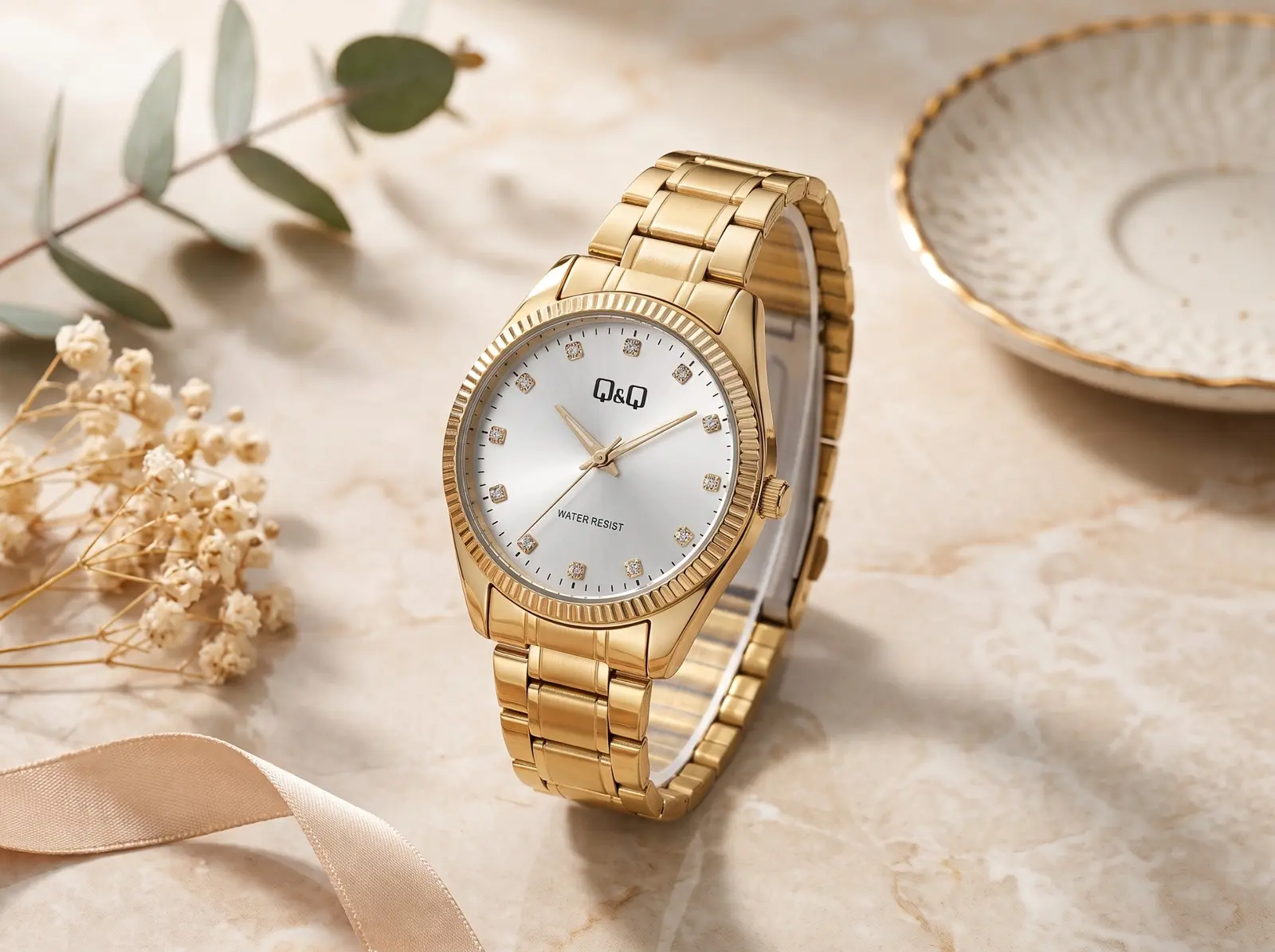 Q&Q Classic Golden Pearl · Ref. DM-106 · vista 1