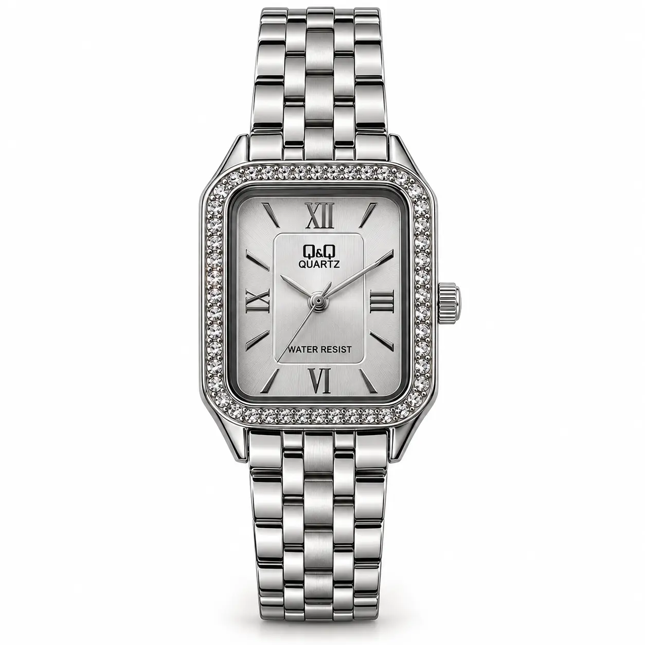 Q&Q Pavé Silver Pearl · Ref. DM-118 · vista 1
