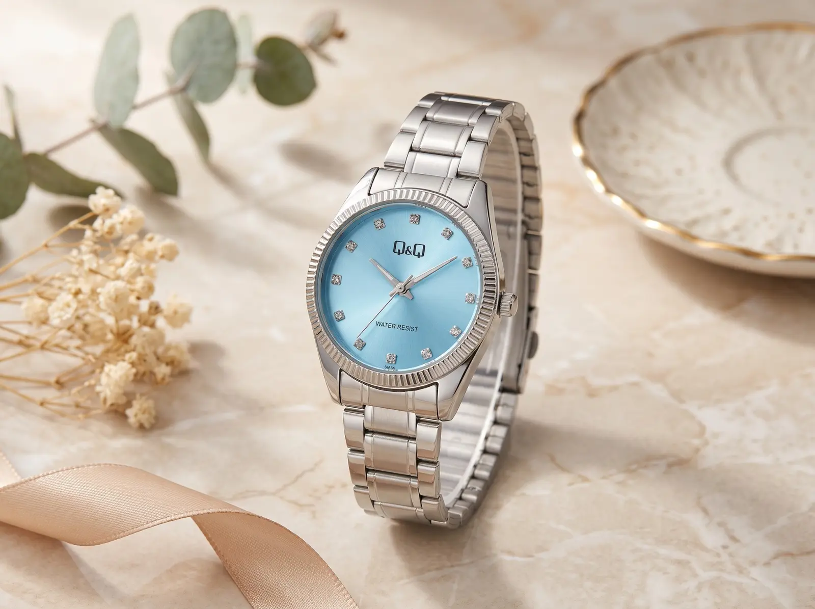 Q&Q Urban Silver Celeste · Ref. DM-110 · vista 1
