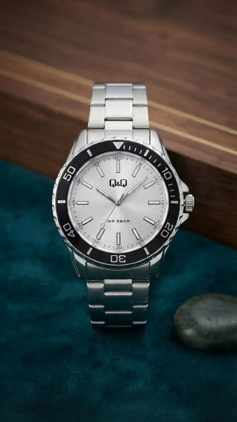 Q&Q Mariner Polar Black · vista 1