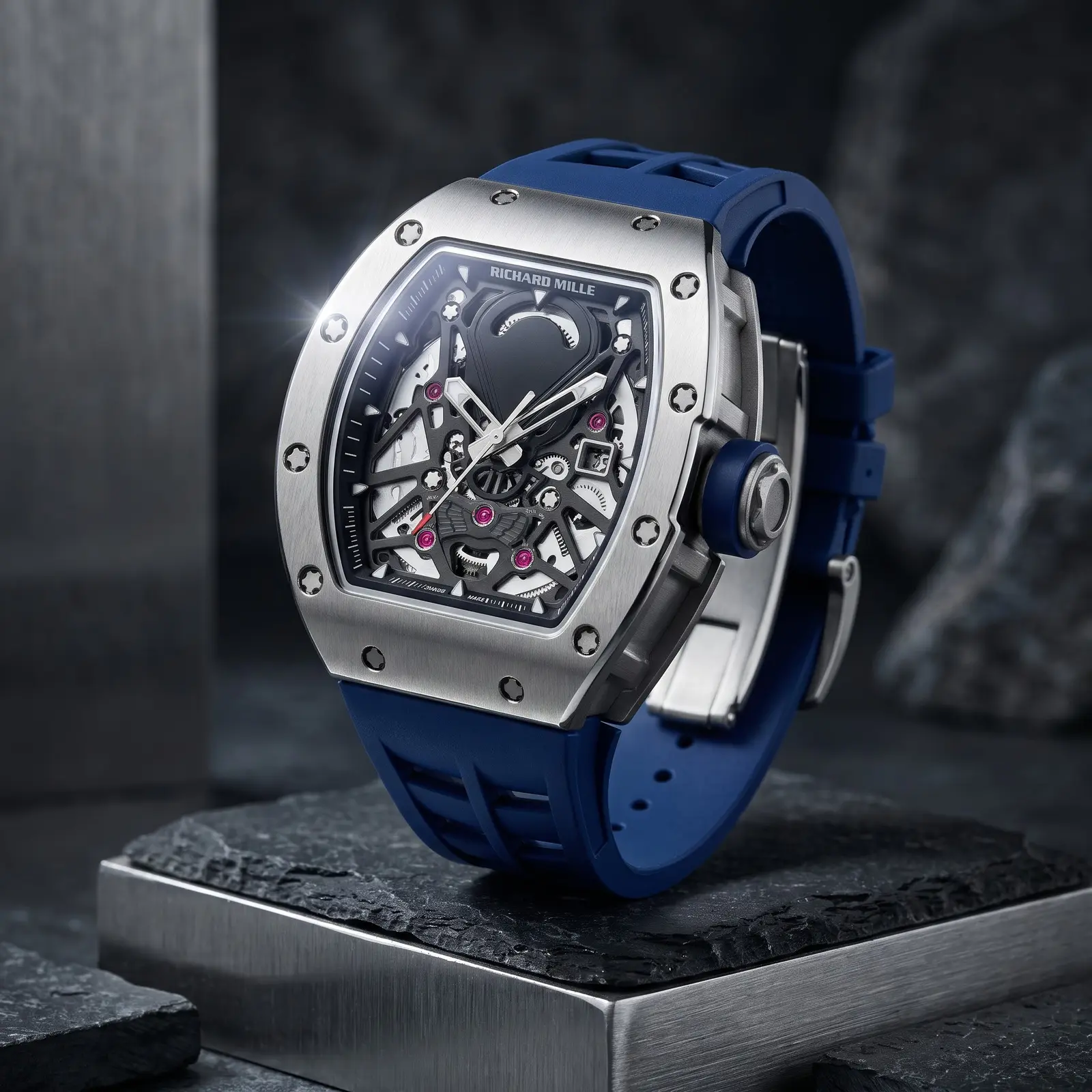Richard Mille Apex Silver Blue · Ref. RM-O17 · vista 1