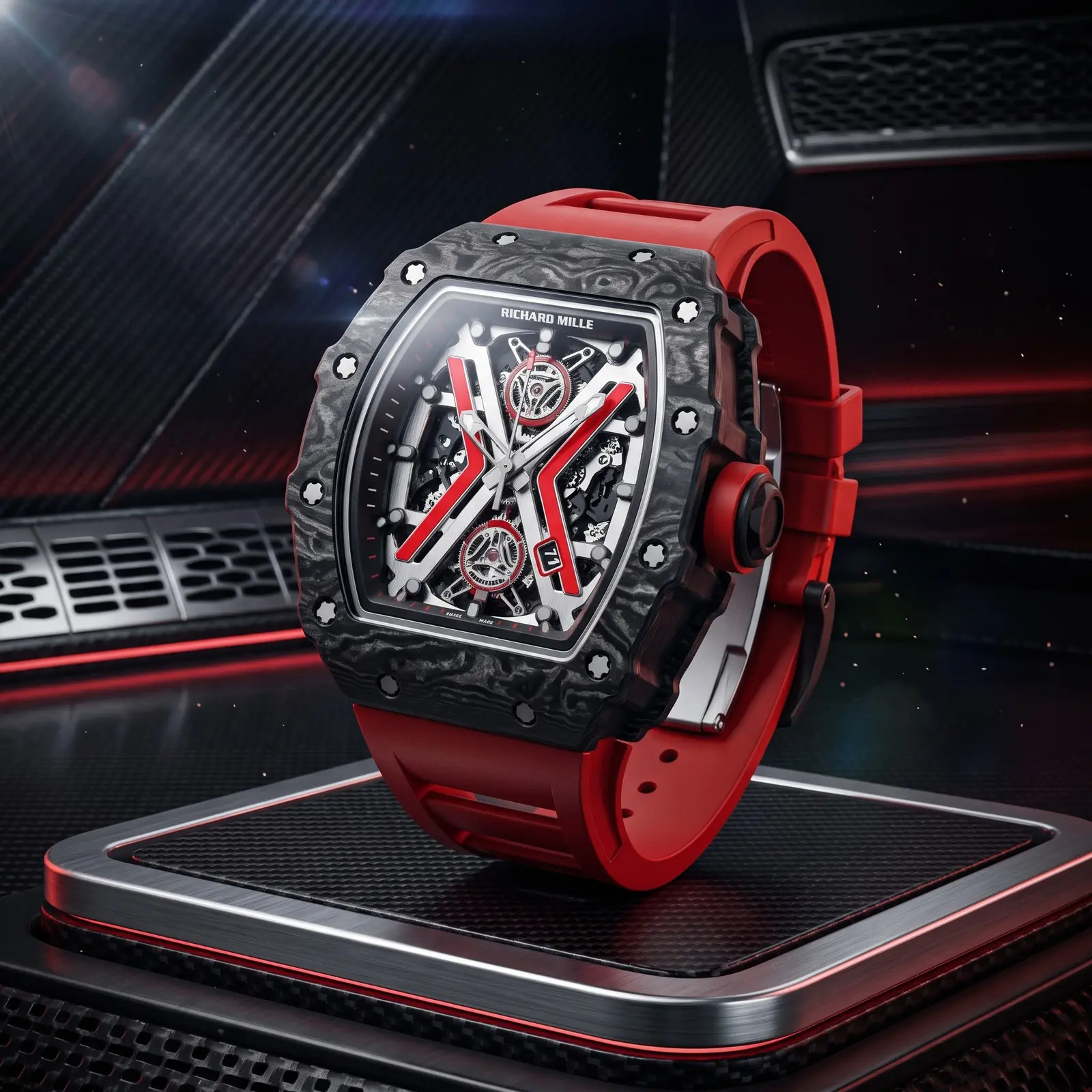 Richard Mille X-Skeleton Racing Red · Ref. RM-O16 · vista 1
