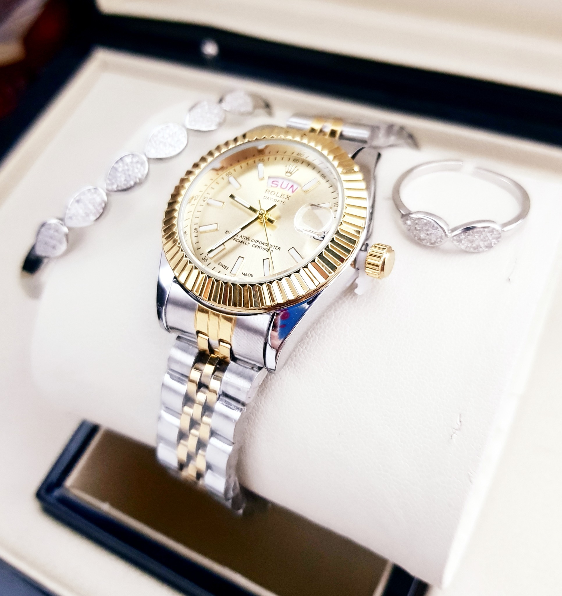 ROLEX Dama Set Bicolor Esfera Champaña · Ref. RD-03 · vista 1