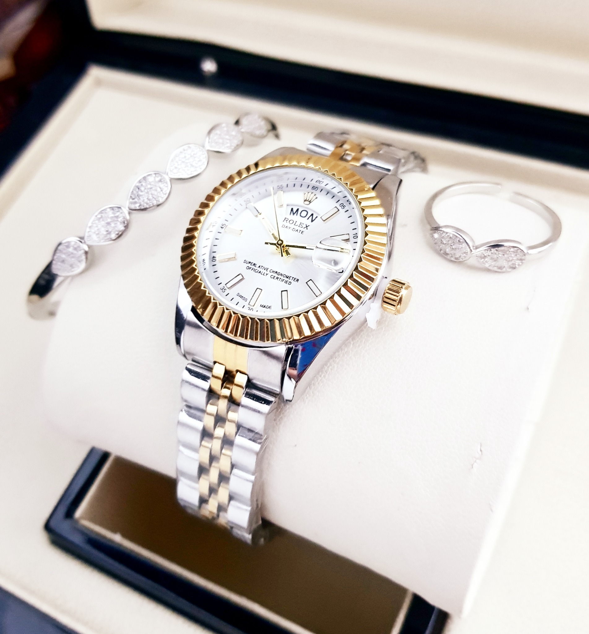 ROLEX Dama Set Bicolor Esfera Blanca · Ref. RD-04 · vista 1