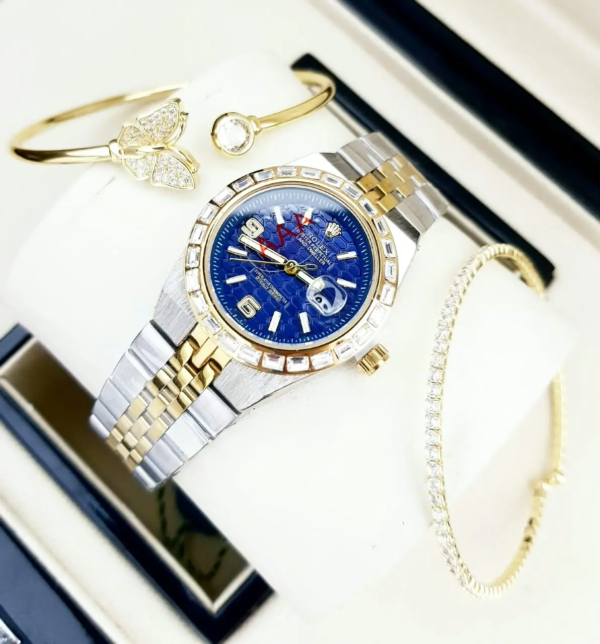 ROLEX Dama Set Bicolor Zafiro · Ref. RD-09 · vista 1