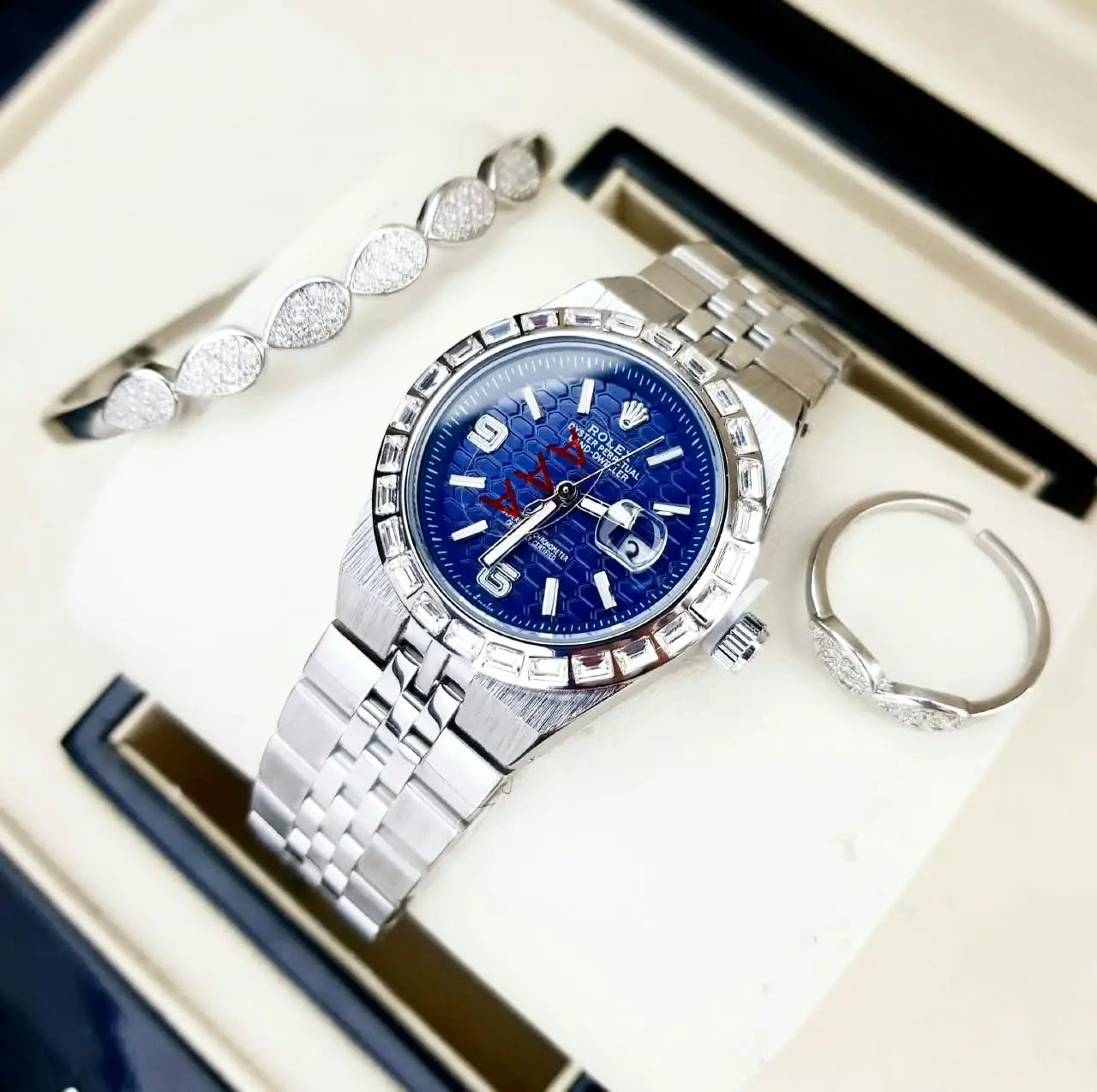 ROLEX Dama Set Plata Zafiro · Ref. RD-05 · vista 1