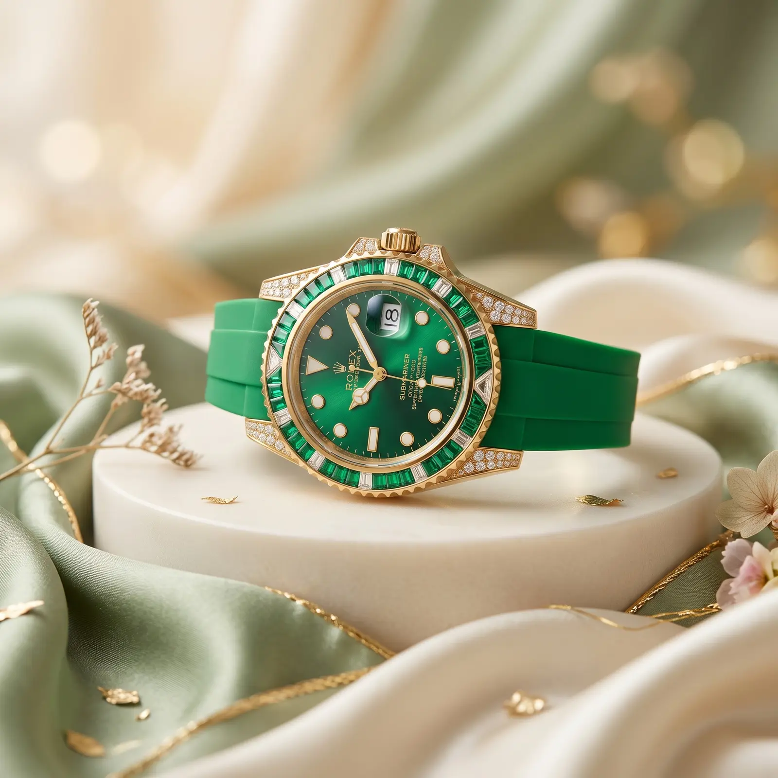 ROLEX Dama Crystal Rubber Emerald · Ref. RD-16 · vista 1