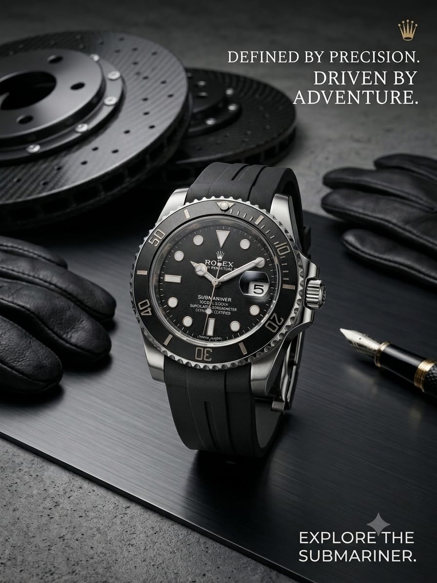 ROLEX Submariner Plata Negro · Ref. RS-03 · vista 1