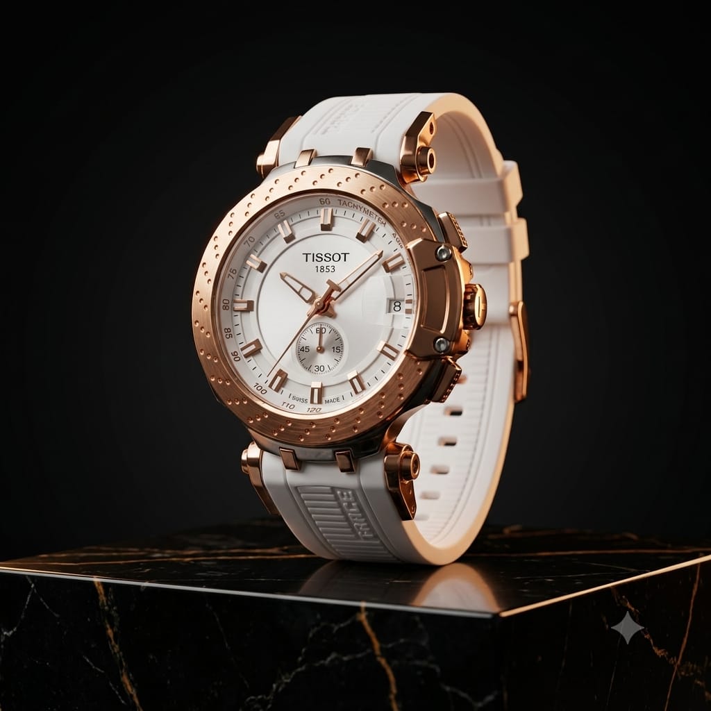 Tissot T-Race White Rose · Ref. TT-C03 · vista 1